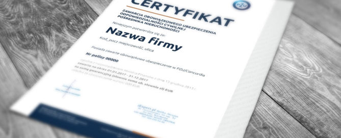 Obowiązkowe OC pośrednika nieruchomości